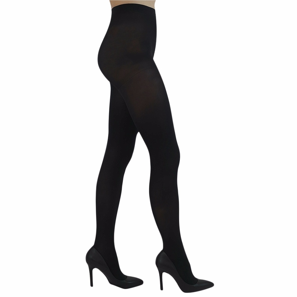 Small Medium Everyday Opaque Black Tights USA